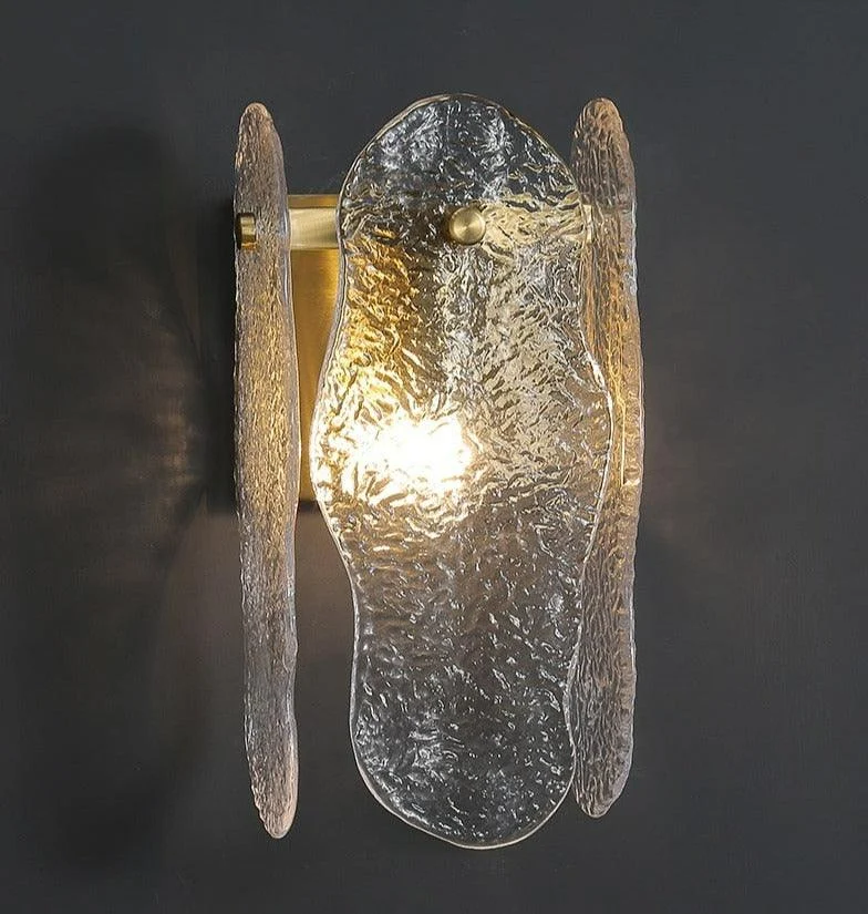 Homeko - Glass & Copper Contemporary Wall Sconce -