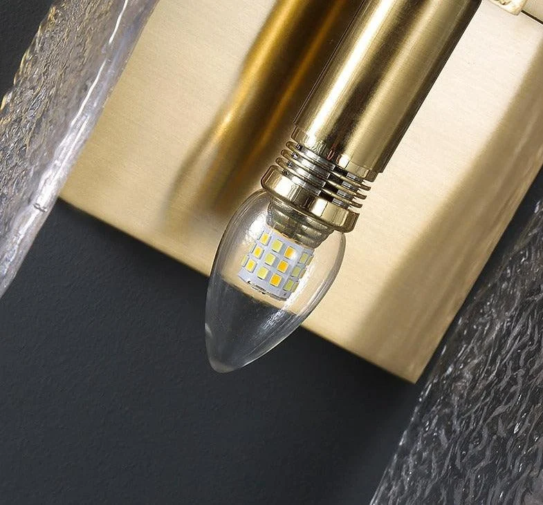 Homeko - Glass & Copper Contemporary Wall Sconce -