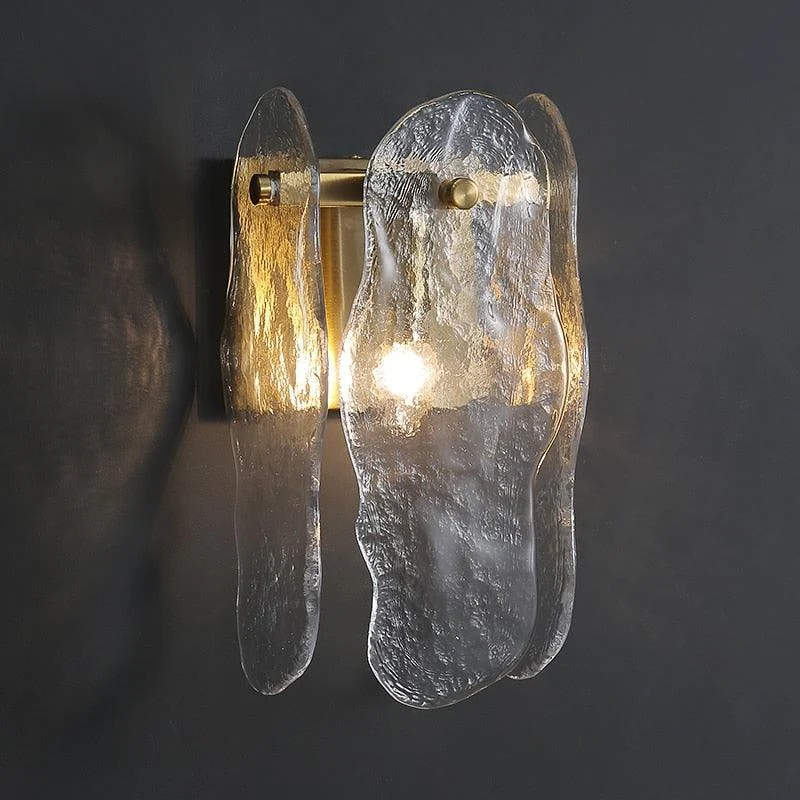 Homeko - Glass & Copper Contemporary Wall Sconce -