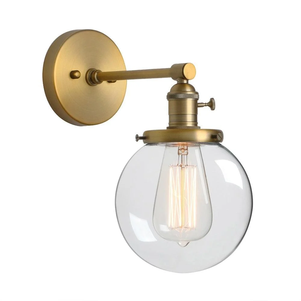 Homeko - Glass Globe Wall Sconce -