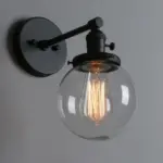 Homeko Glass Globe Wall Sconce