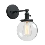 Homeko Glass Globe Wall Sconce