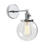 Homeko Glass Globe Wall Sconce