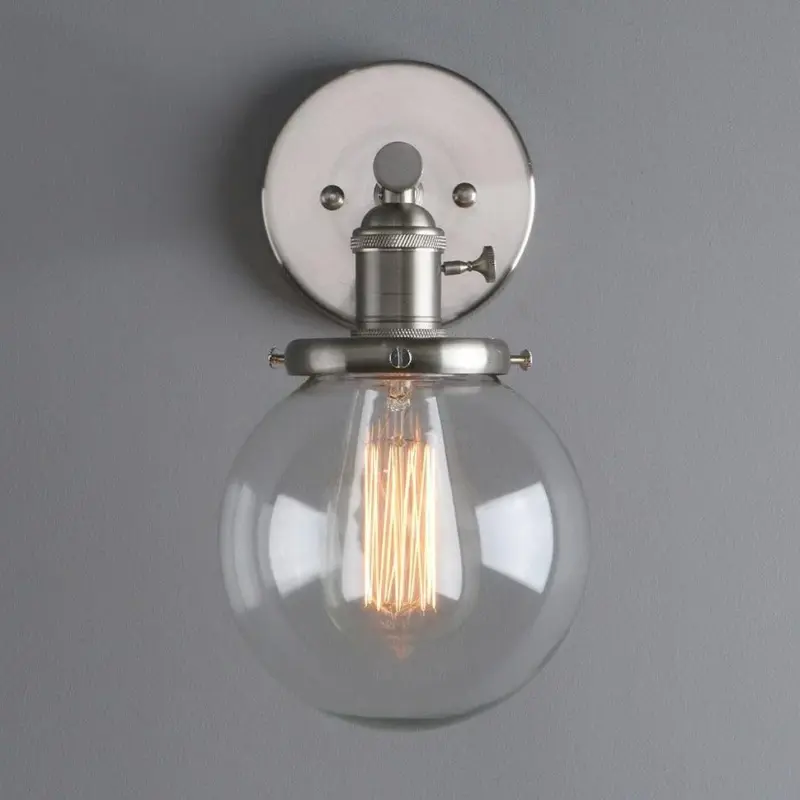 Homeko Glass Globe Wall Sconce