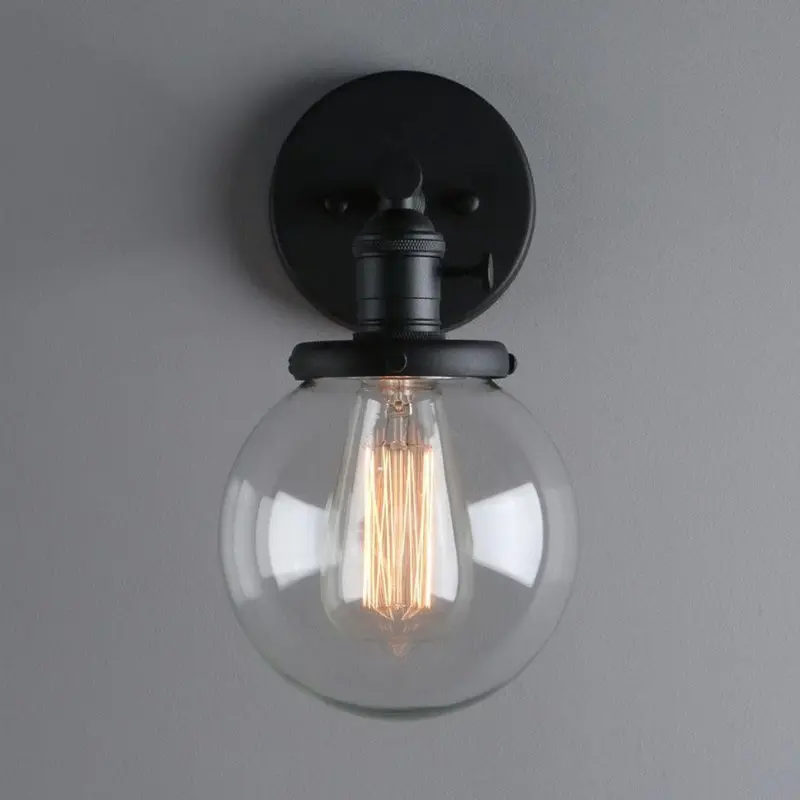Homeko Glass Globe Wall Sconce