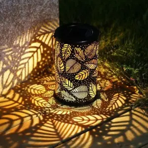Homeko - Leaf Pattern Shadow Cast Lantern