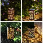 Homeko Leaf Pattern Shadow Cast Lantern