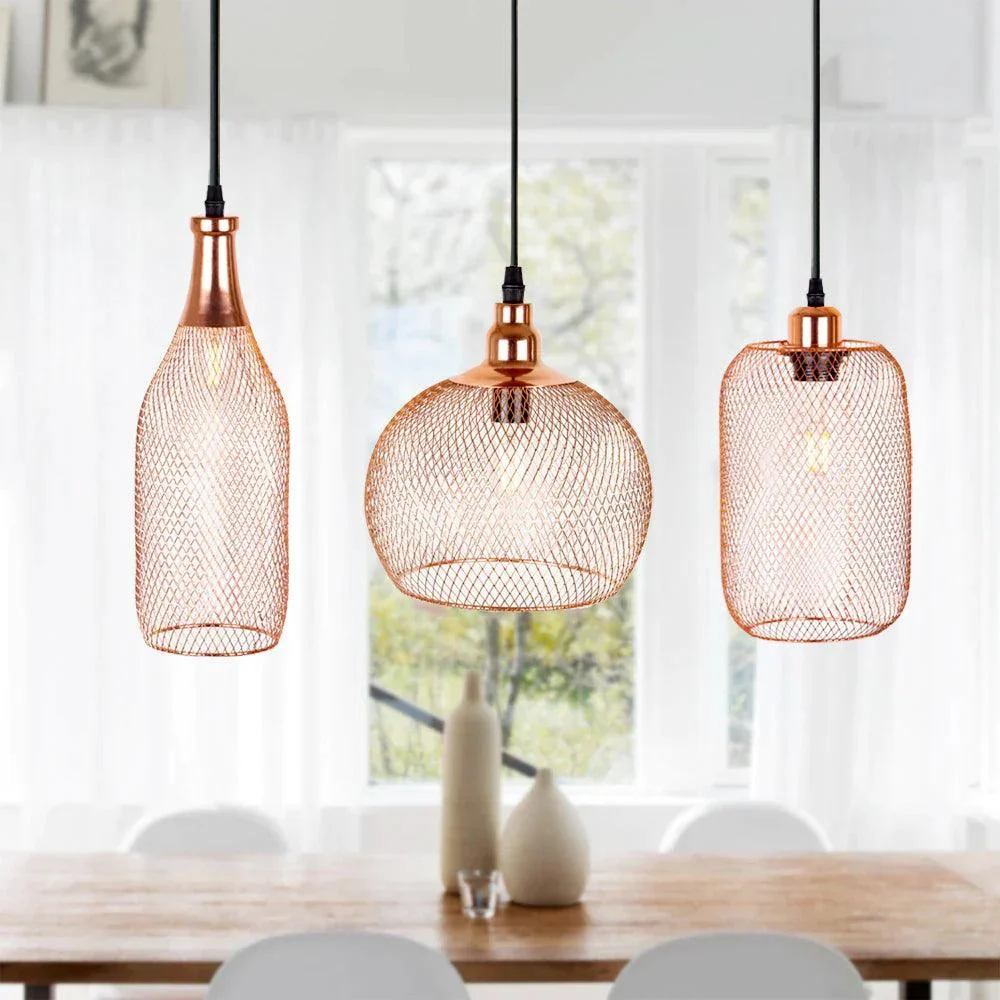 Homeko - Modern Cage Pendant Lights -