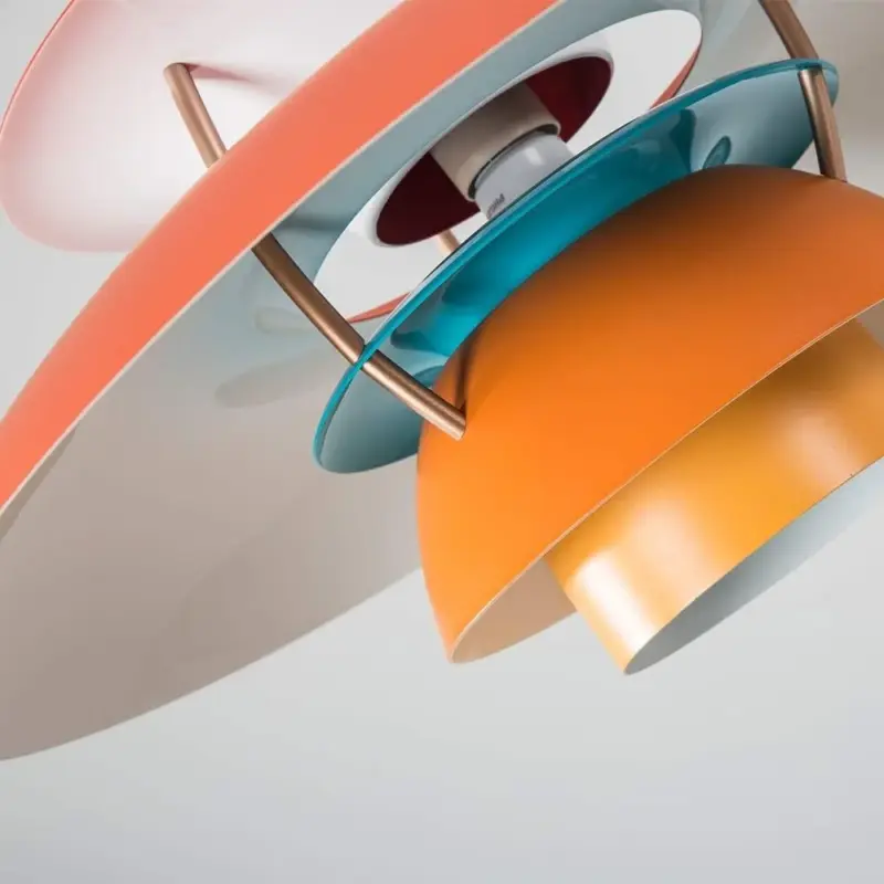 Homeko Modern Colorful Layered Pendant Lights