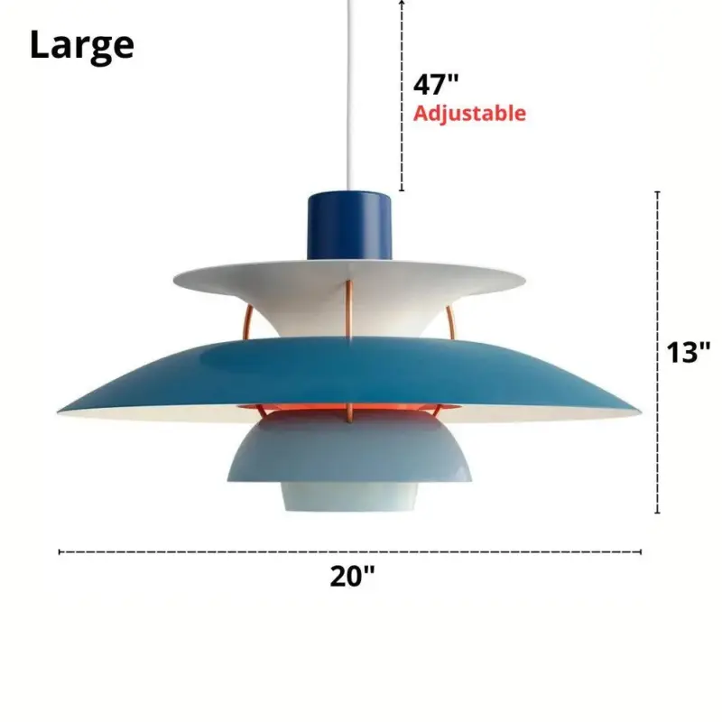Homeko Modern Colorful Layered Pendant Lights