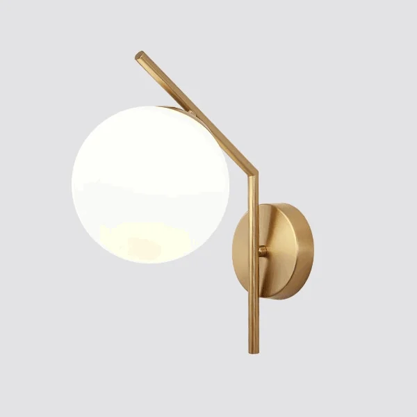 Homeko - Modern Glass Globe Wall Light -