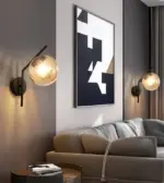 Homeko Modern Glass Globe Wall Light