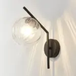 Homeko Modern Glass Globe Wall Light