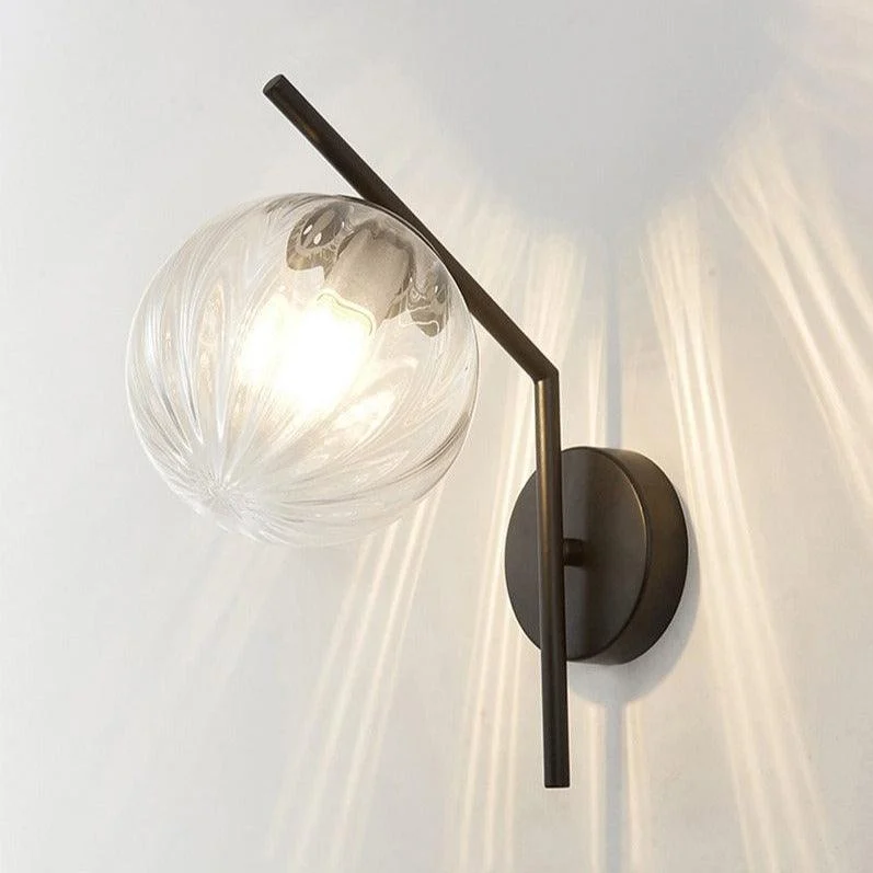 Homeko - Modern Glass Globe Wall Light -