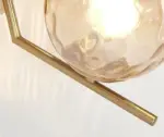 Homeko Modern Glass Globe Wall Light