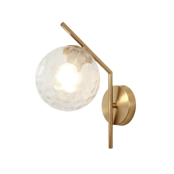 Homeko - Modern Glass Globe Wall Light -