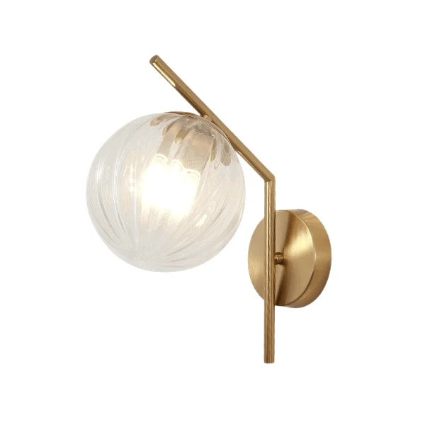 Homeko - Modern Glass Globe Wall Light -