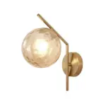 Homeko Modern Glass Globe Wall Light