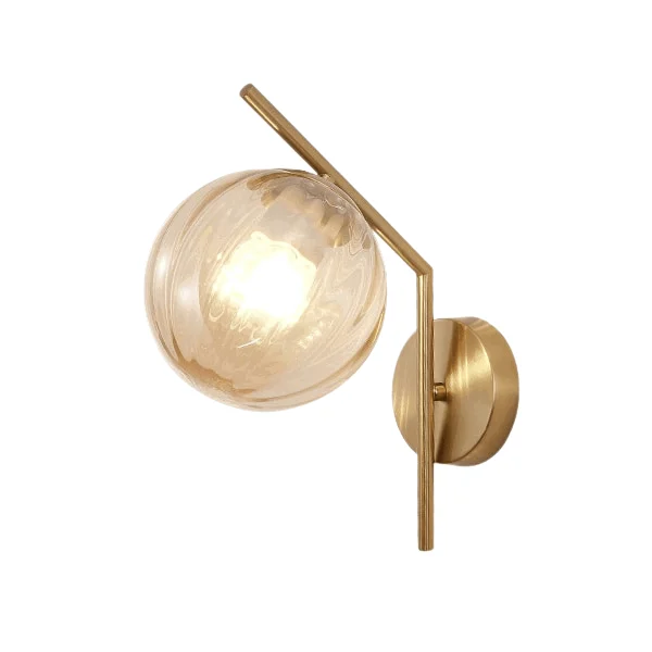 Homeko - Modern Glass Globe Wall Light -