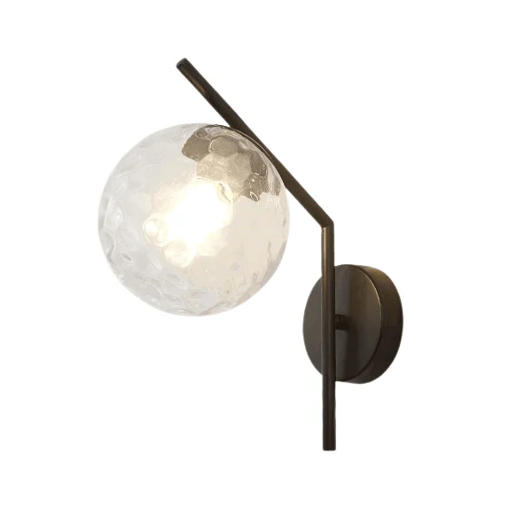 Homeko - Modern Glass Globe Wall Light -