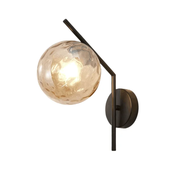 Homeko - Modern Glass Globe Wall Light -