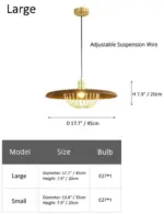 Homeko Modern Japanese Pendant Lights