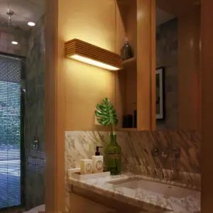 Homeko - Modern Japanese Wooden Wall Lamp