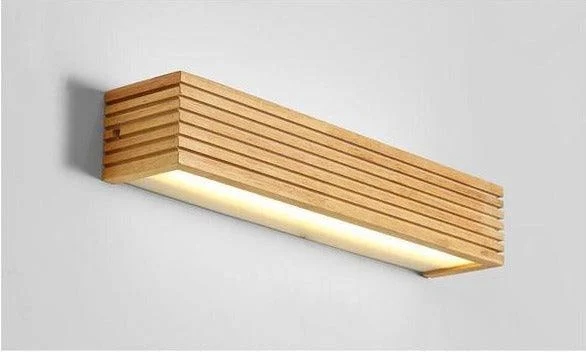 Homeko - Modern Japanese Wooden Wall Lamp -