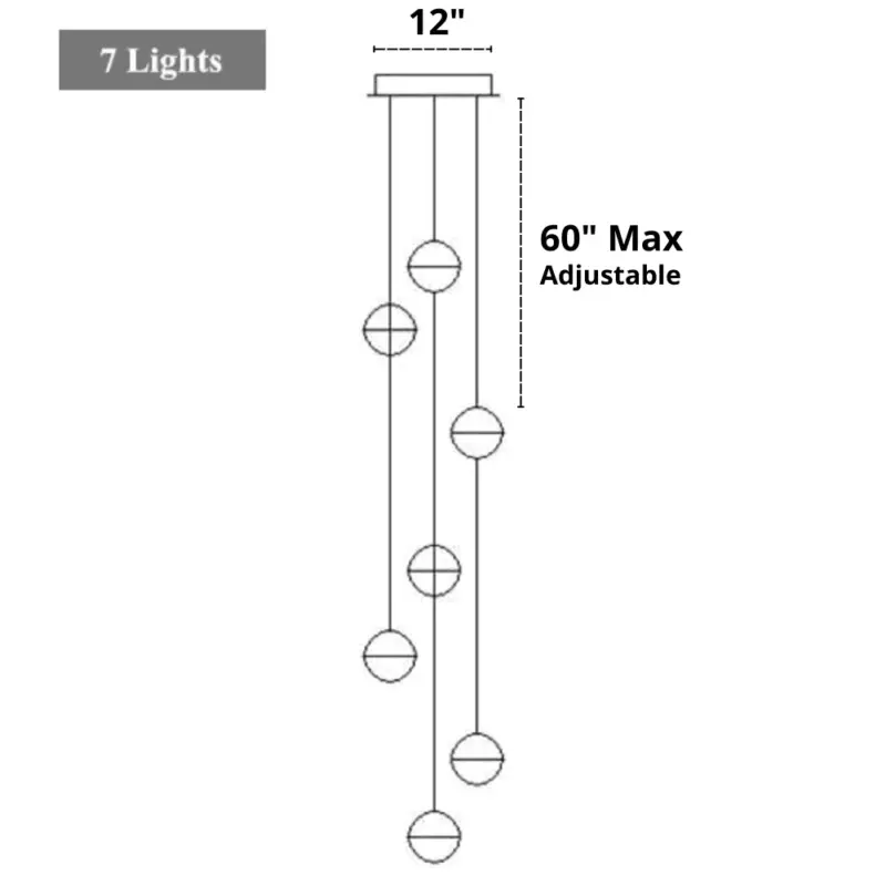 Homeko Modern Multi Bulb Chandelier