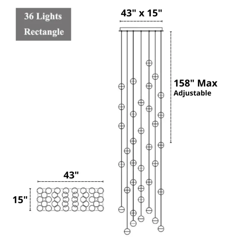 Homeko Modern Multi Bulb Chandelier