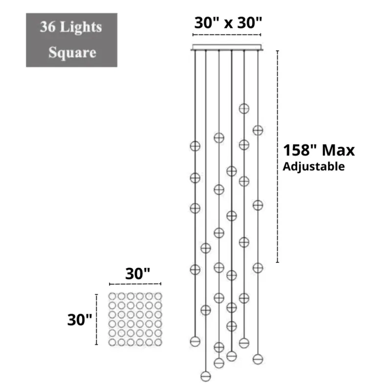 Homeko Modern Multi Bulb Chandelier