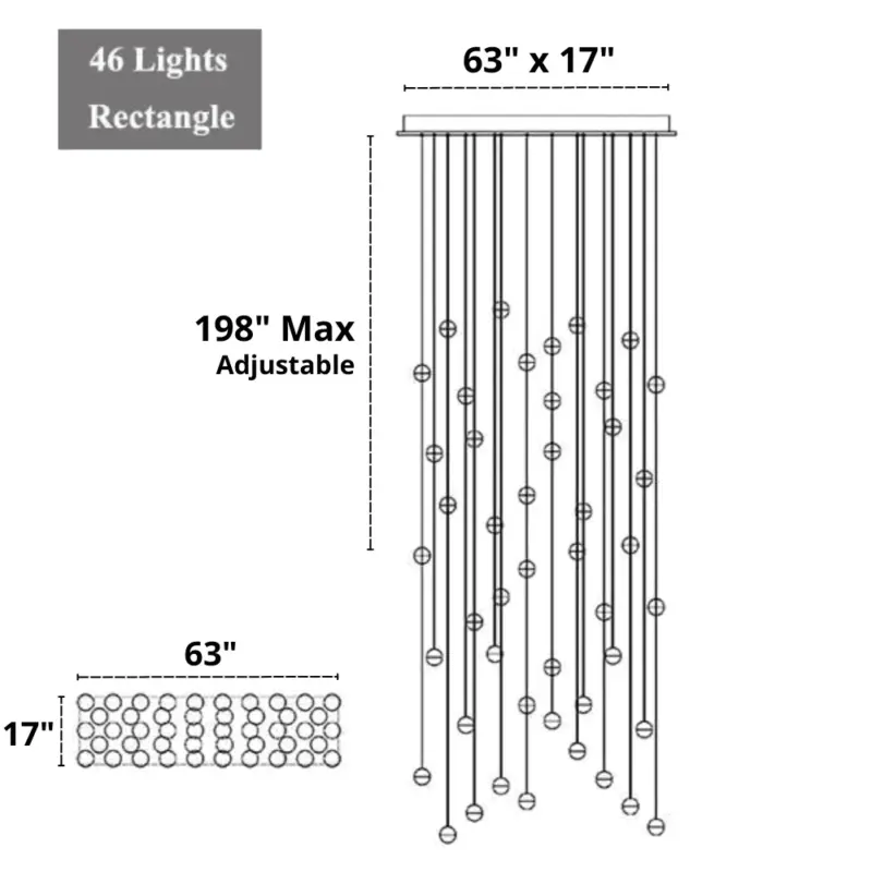 Homeko Modern Multi Bulb Chandelier