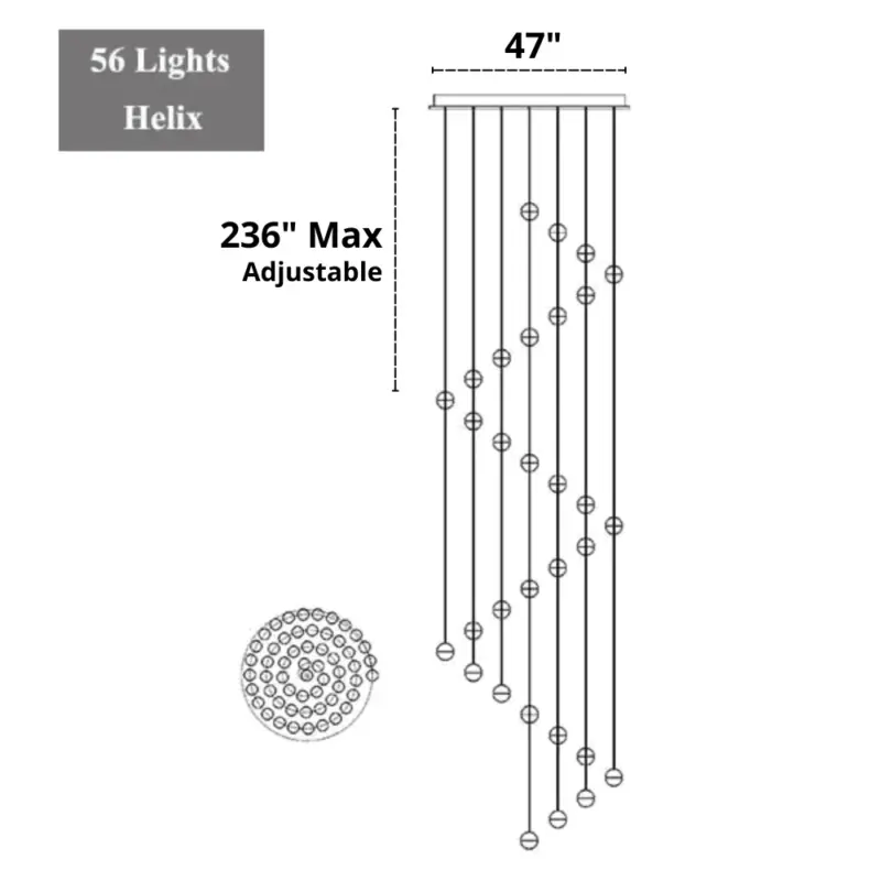Homeko Modern Multi Bulb Chandelier