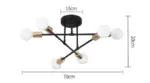 Homeko Modern Multi Bulb Light Fixture