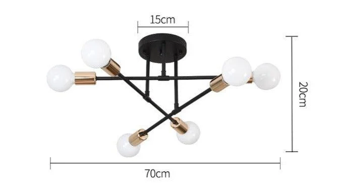 Homeko - Modern Multi-Bulb Light Fixture -