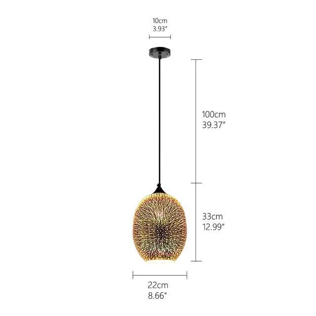 Homeko - Modern Nordic Glass Pendant Light -