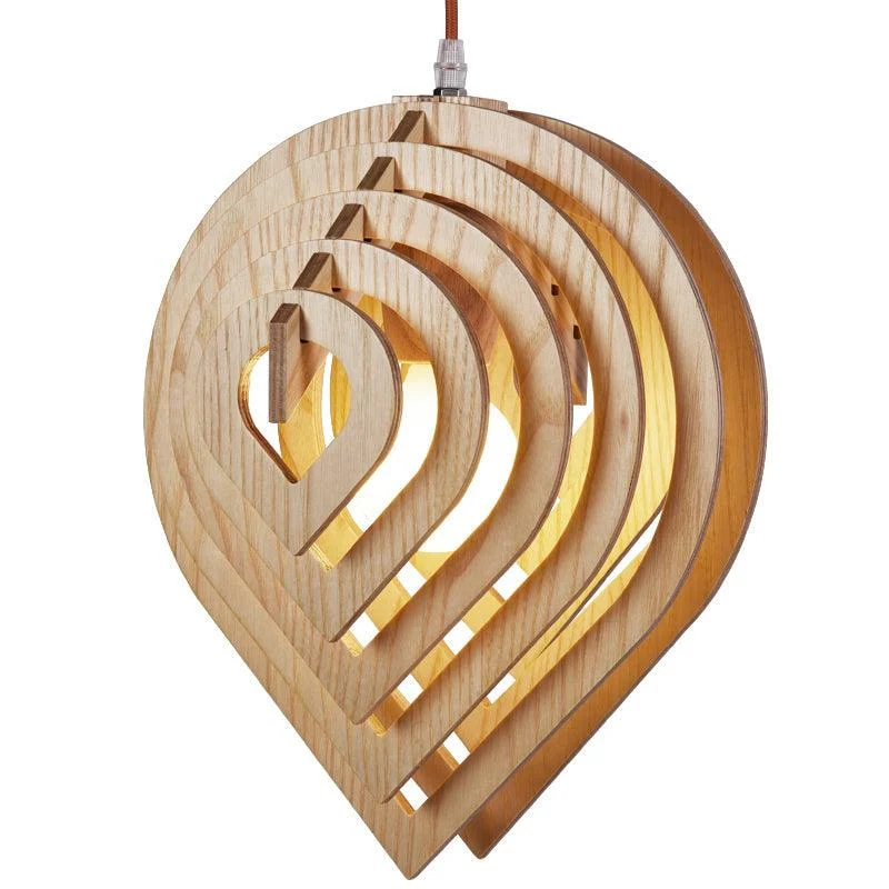 Homeko - Modern Wood Pendant Light -