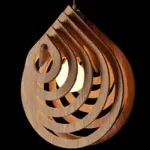 Homeko Modern Wood Pendant Light