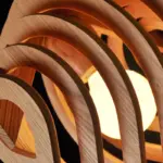 Homeko Modern Wood Pendant Light