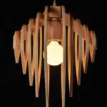 Homeko Modern Wood Pendant Light