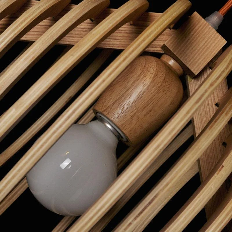 Homeko - Modern Wood Pendant Light -