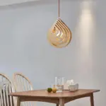 Homeko Modern Wood Pendant Light