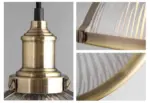 Homeko Retro Textured Glass Pendant Lights