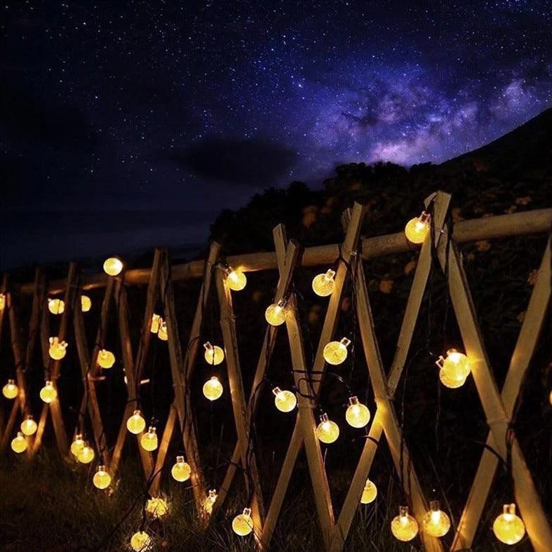 Homeko - Solar Powered LED Globe String Lights -