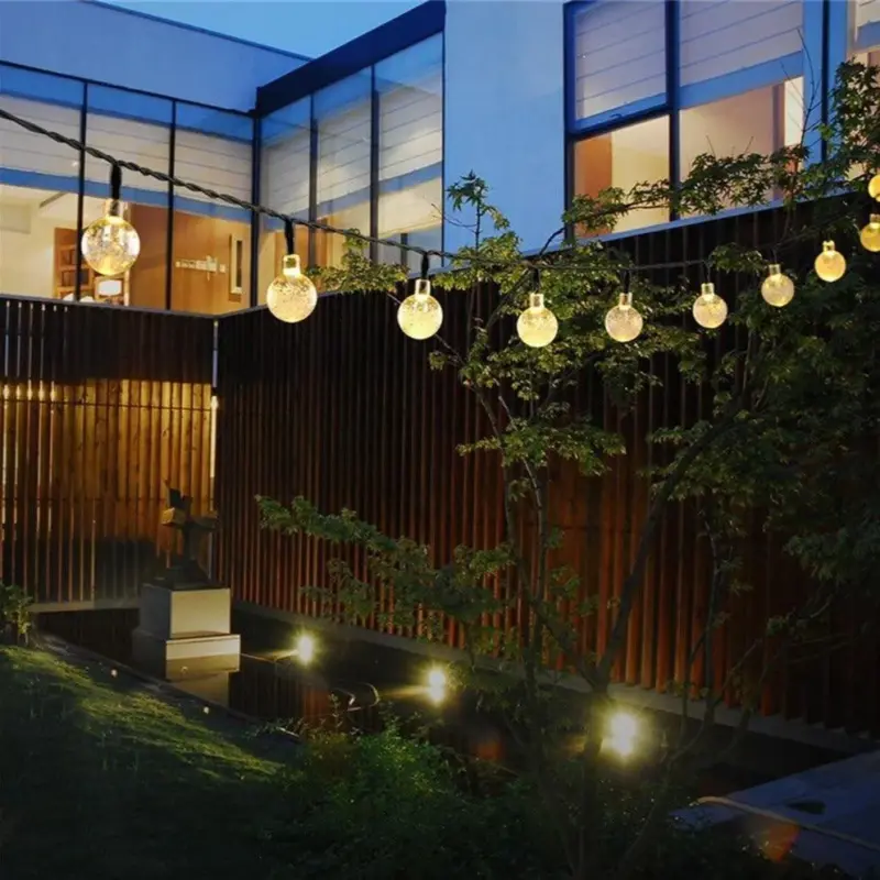 Homeko Solar Powered LED Globe String Lights
