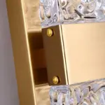 Homeko Textured Glass Crystal Wall Sconce