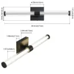 Homeko Two Bulb LED Wall Vanity Sconce