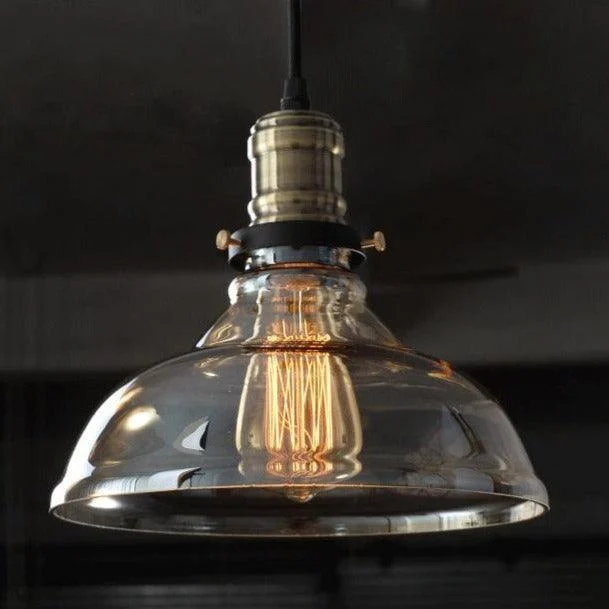 Homeko - Vintage Glass Pendant Light - 