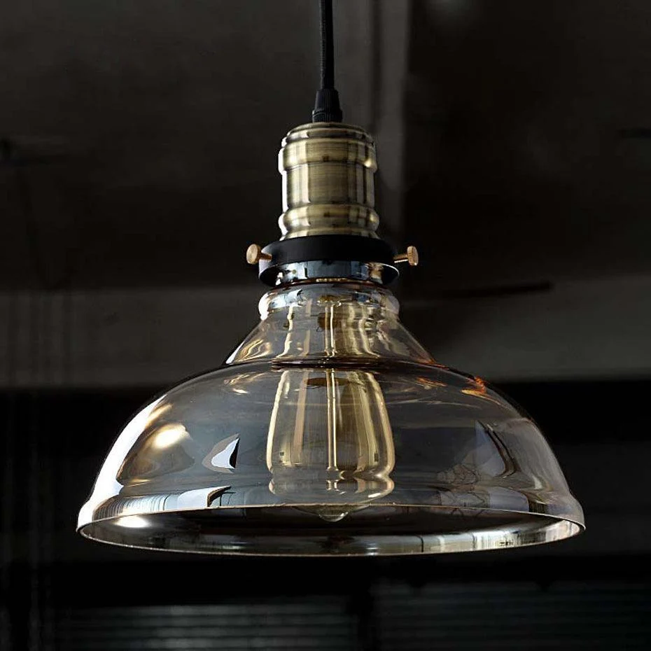 Homeko - Vintage Glass Pendant Light -