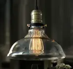Homeko Vintage Glass Pendant Light